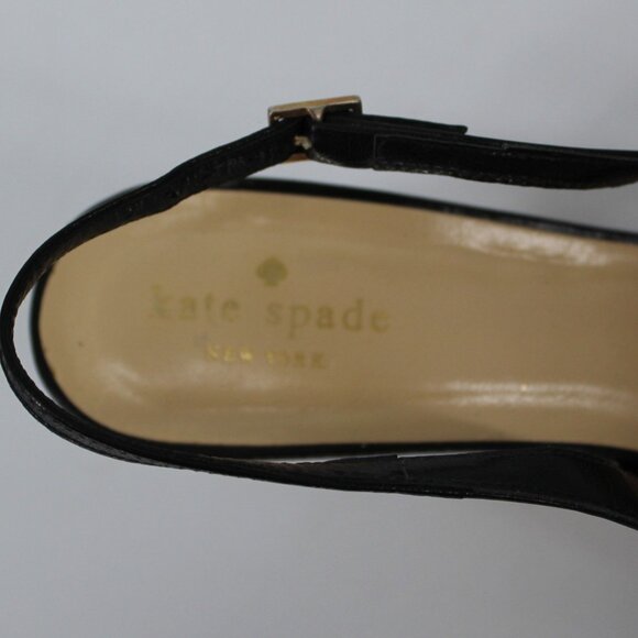 Sam Edelman Black Suede Peep-Toe Wedge Mules Size 8 Womens Slip-On Shoes - Picture 9 of 9